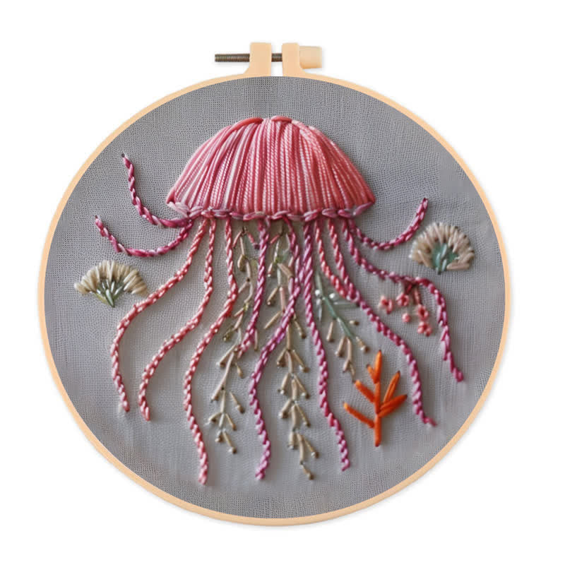 Rubbyoo Embroidery Kit - Happy Jellyfish - image 0