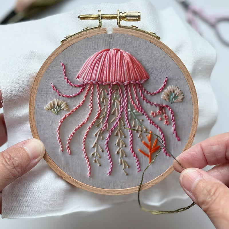 Rubbyoo Embroidery Kit - Happy Jellyfish - image 2