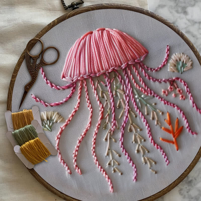 Rubbyoo Embroidery Kit - Happy Jellyfish - image 7