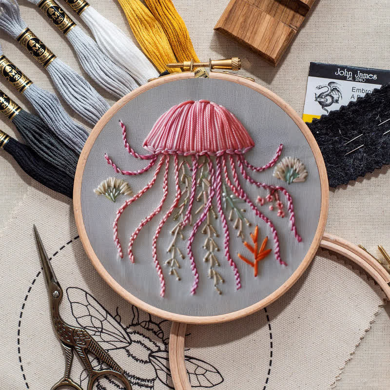 Rubbyoo Embroidery Kit - Happy Jellyfish - image 9