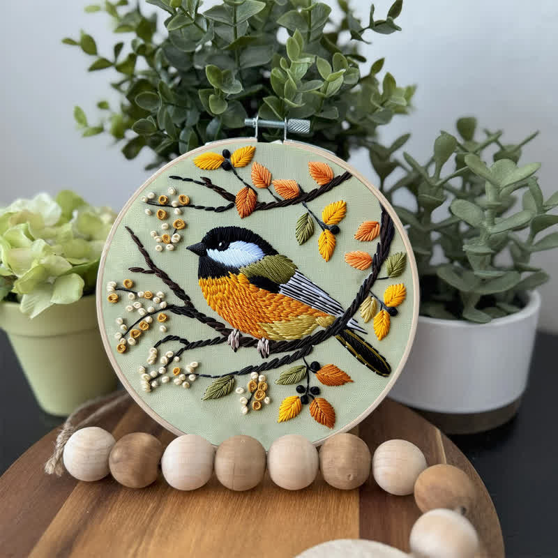 Rubbyoo Embroidery Kit - Chickadee - image 2