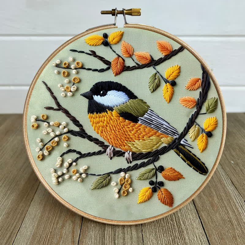Rubbyoo Embroidery Kit - Chickadee - image 6