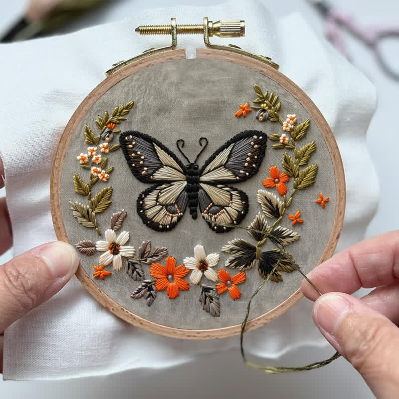 Rubbyoo Embroidery Kit - Aesthetic Butterfly - image 4