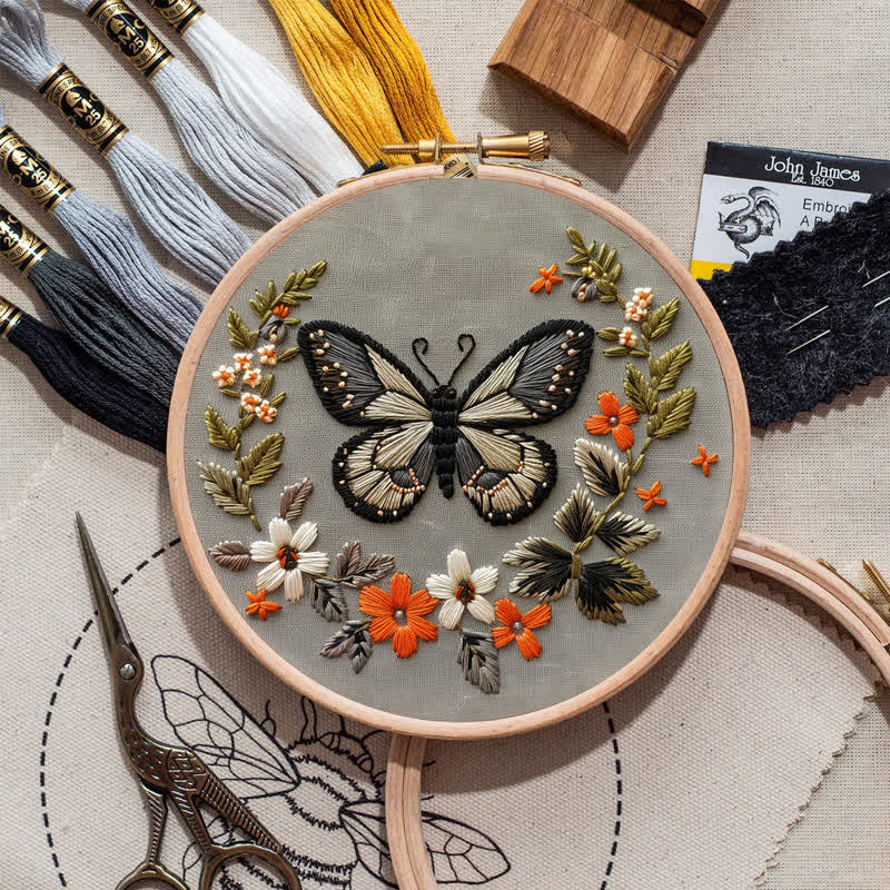 Rubbyoo Embroidery Kit - Aesthetic Butterfly - image 9