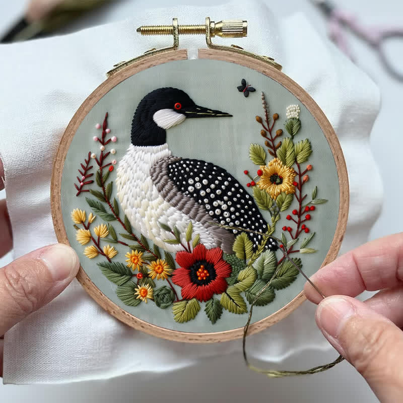 Rubbyoo Embroidery Kit - Canadian Loon - image 3