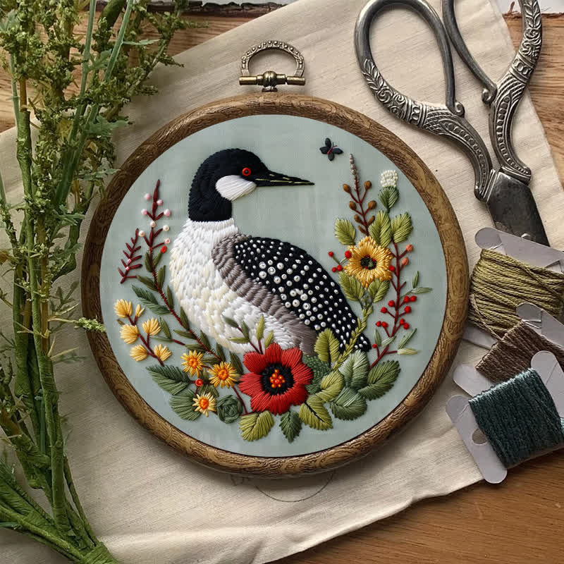 Rubbyoo Embroidery Kit - Canadian Loon - image 8