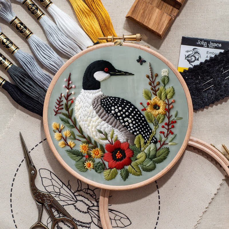 Rubbyoo Embroidery Kit - Canadian Loon - image 9