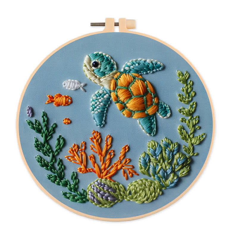 Rubbyoo Embroidery Kit - Sea Turtle - image 0