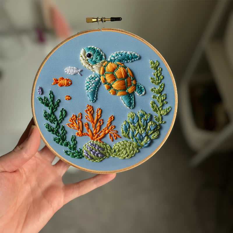 Rubbyoo Embroidery Kit - Sea Turtle - image 1