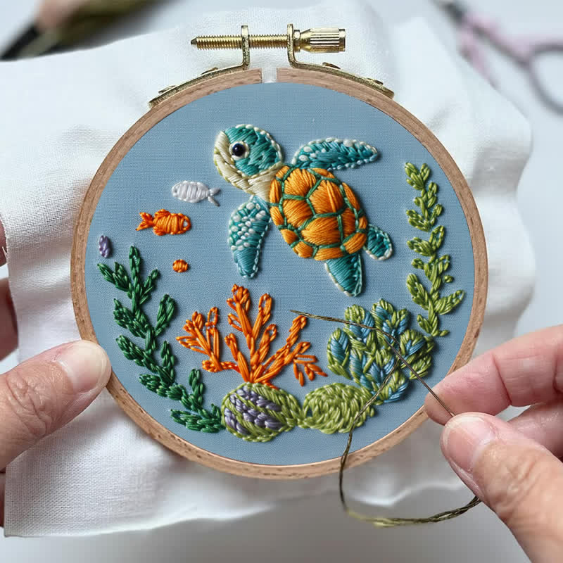 Rubbyoo Embroidery Kit - Sea Turtle - image 3