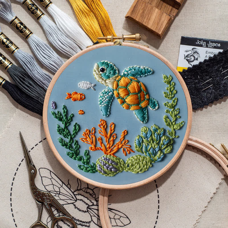 Rubbyoo Embroidery Kit - Sea Turtle - image 9