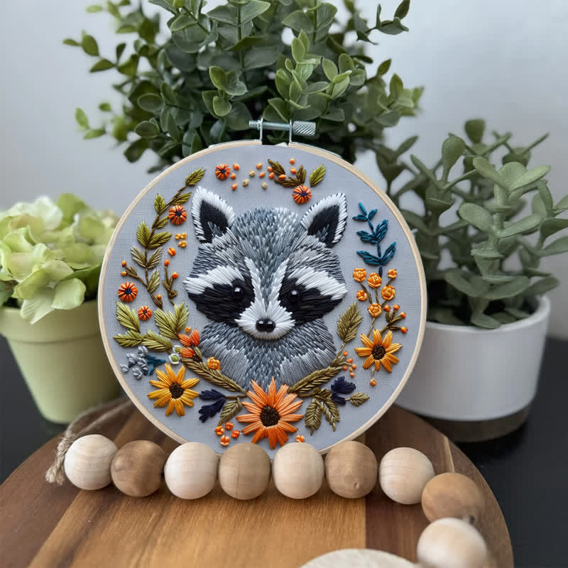 Rubbyoo Embroidery Kit - Baby Racoon - image 2