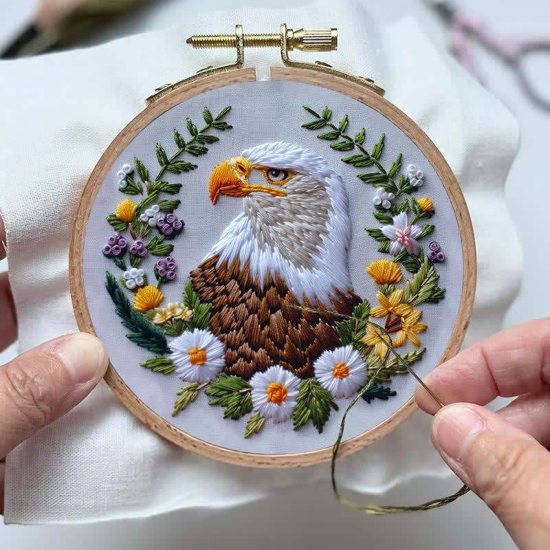 Rubbyoo Embroidery Kit - "Native Eagle" - image 4