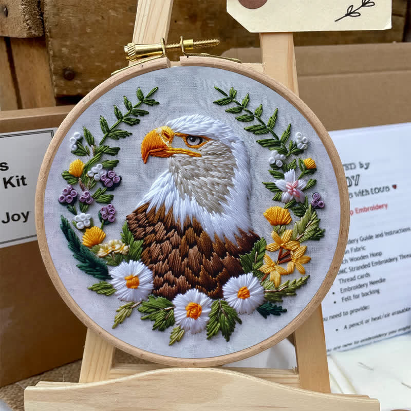 Rubbyoo Embroidery Kit - "Native Eagle" - image 5