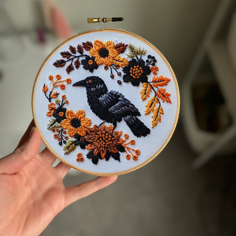 Rubbyoo Embroidery Kit - Raven - image 1