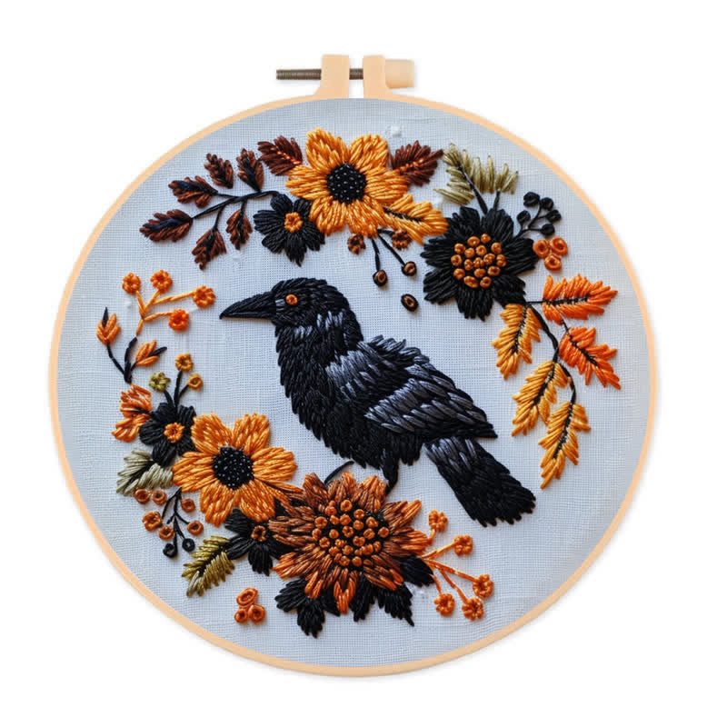 Rubbyoo Embroidery Kit - Raven - 20*20cm - image 0