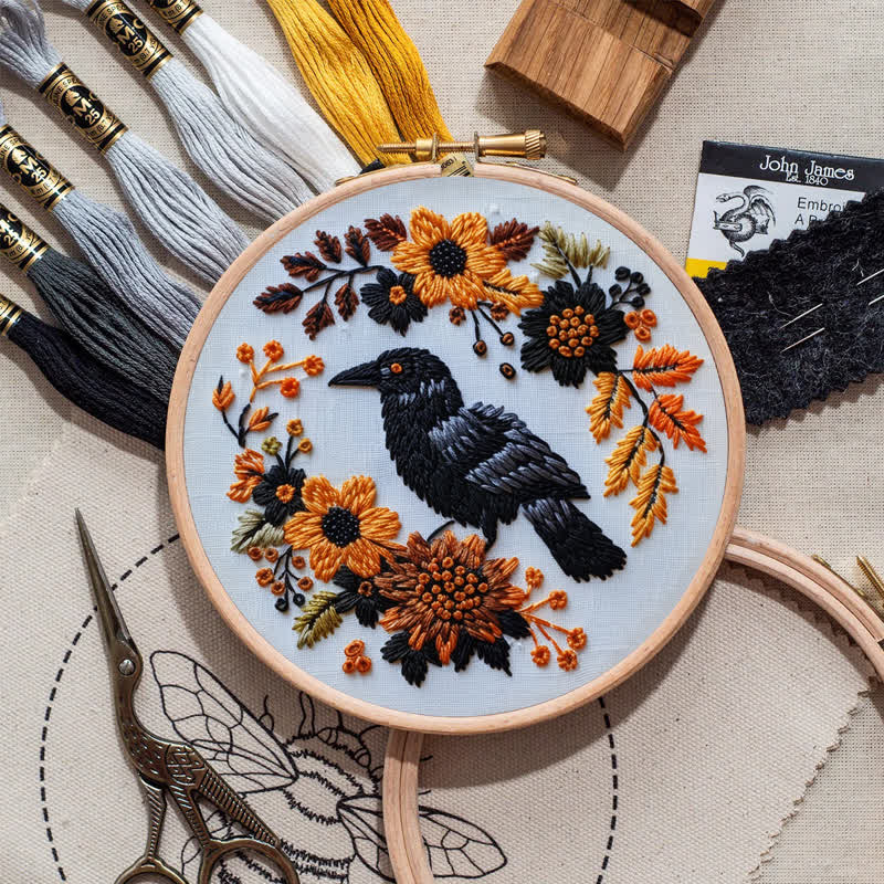 Rubbyoo Embroidery Kit - Raven - image 9