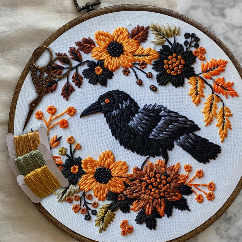 Rubbyoo Embroidery Kit - Raven - image 7