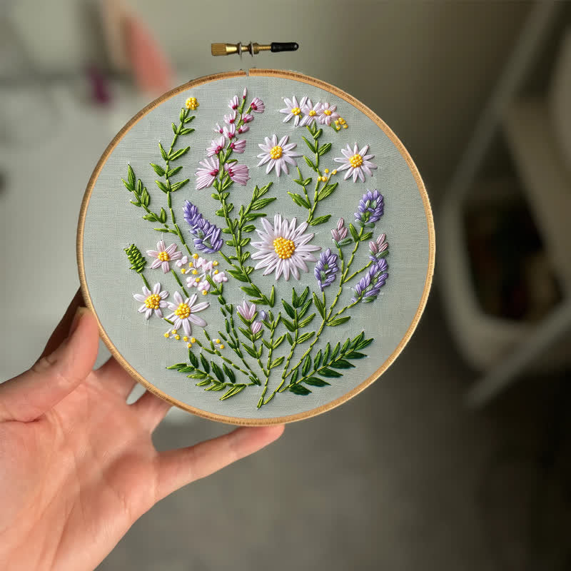 Rubbyoo Embroidery Kit - Wildflower Bouquet - image 1