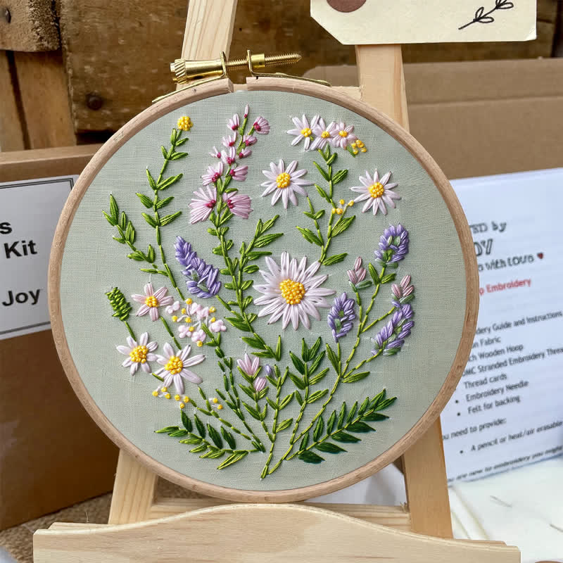 Rubbyoo Embroidery Kit - Wildflower Bouquet - image 6