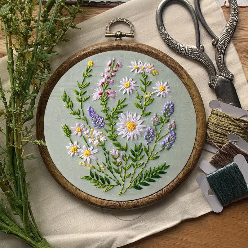 Rubbyoo Embroidery Kit - Wildflower Bouquet - image 8