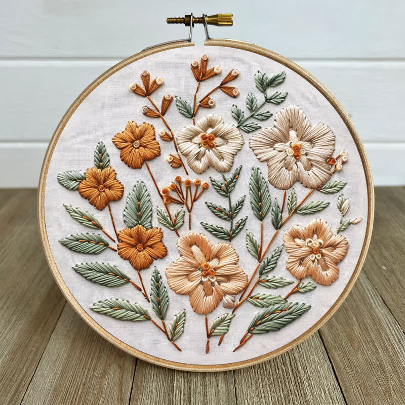 Rubbyoo Embroidery Kit - Autumn Flowers - image 6