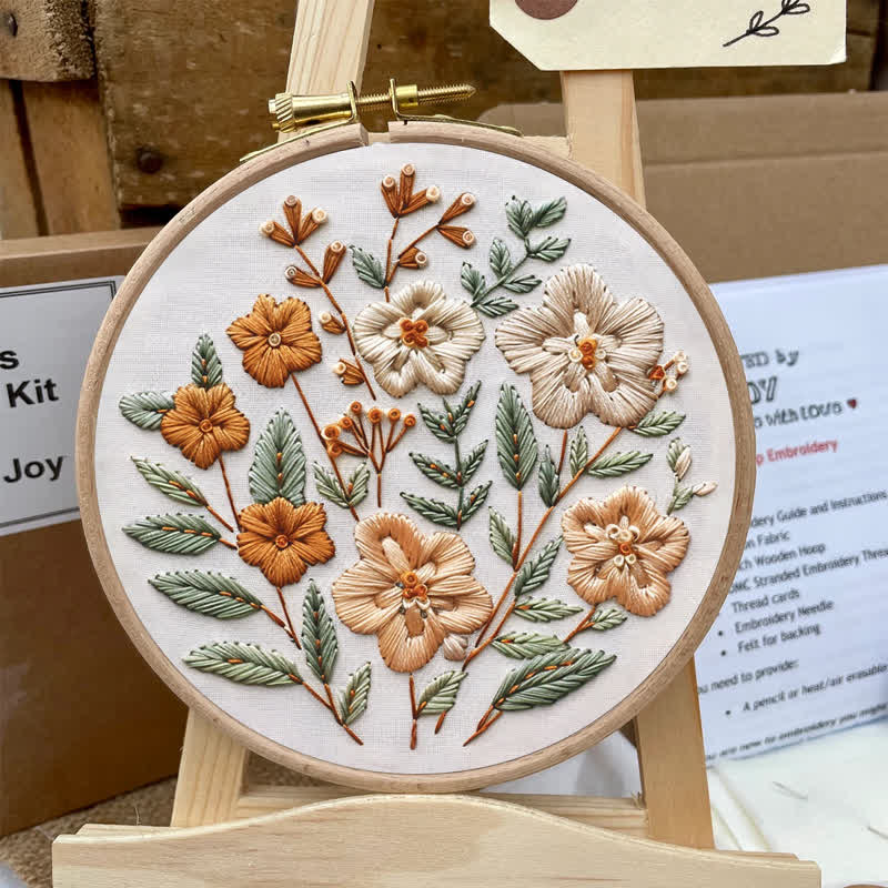 Rubbyoo Embroidery Kit - Autumn Flowers - image 5