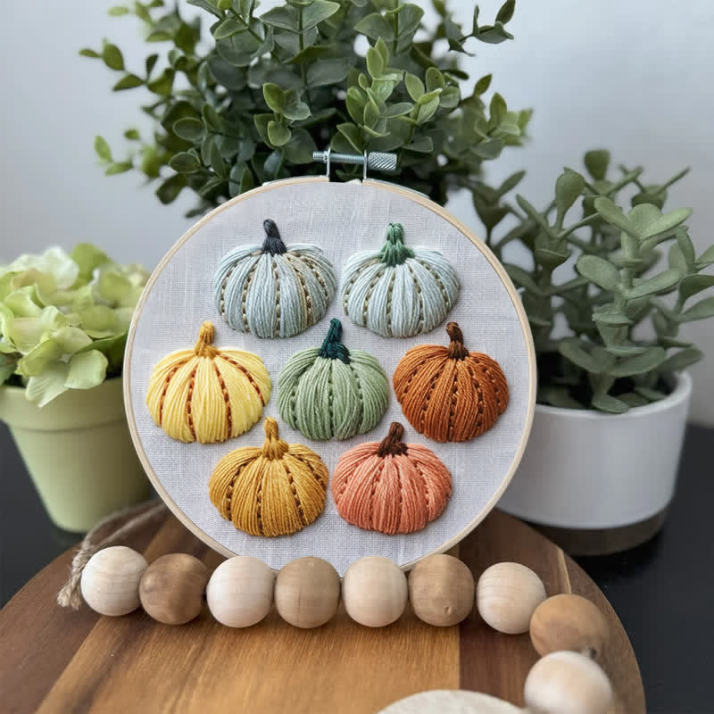 Rubbyoo Embroidery Kit - Pumpkins Halloween - image 2