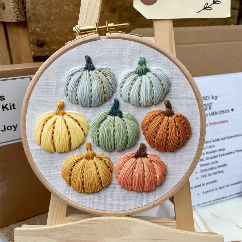 Rubbyoo Embroidery Kit - Pumpkins Halloween - image 6