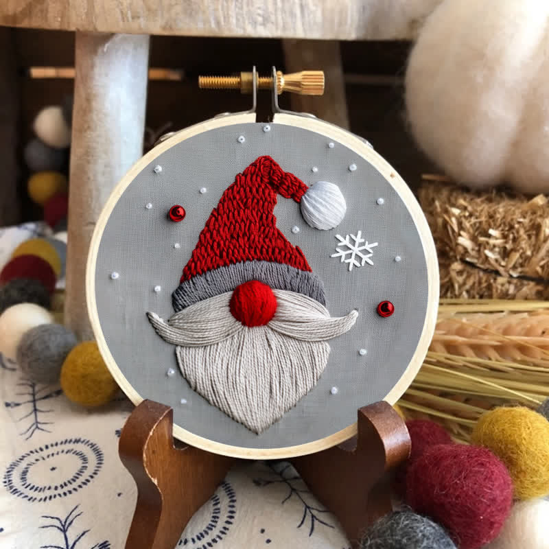 Rubbyoo Embroidery Kit - Christmas Gnome - image 1