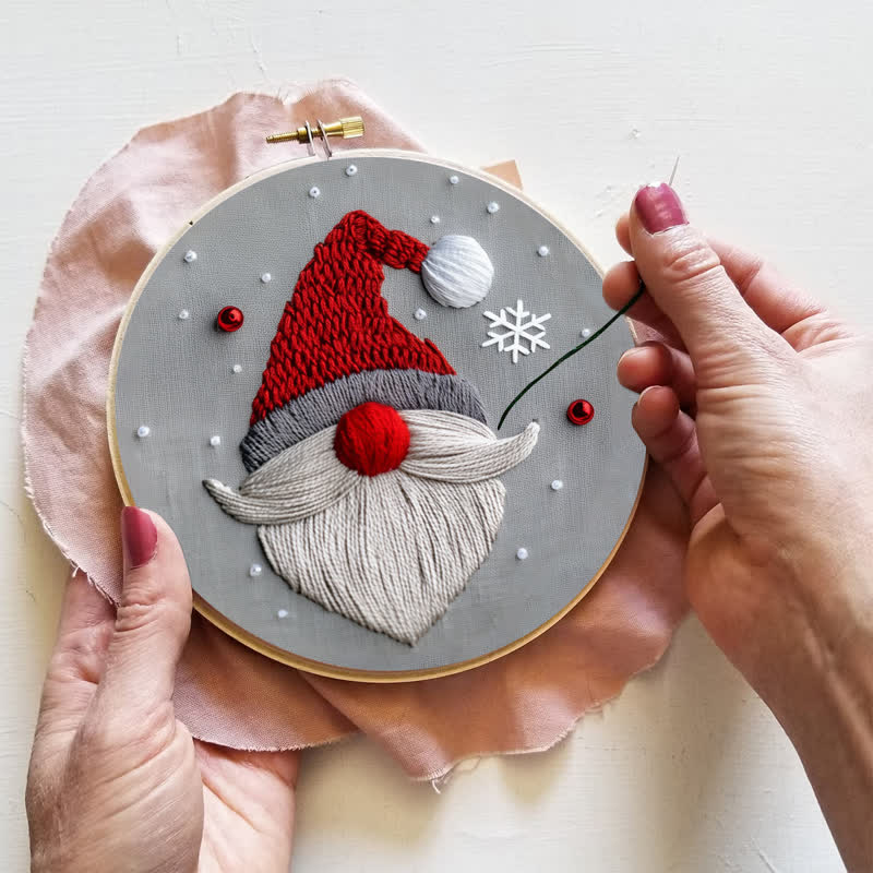 Rubbyoo Embroidery Kit - Christmas Gnome - image 2