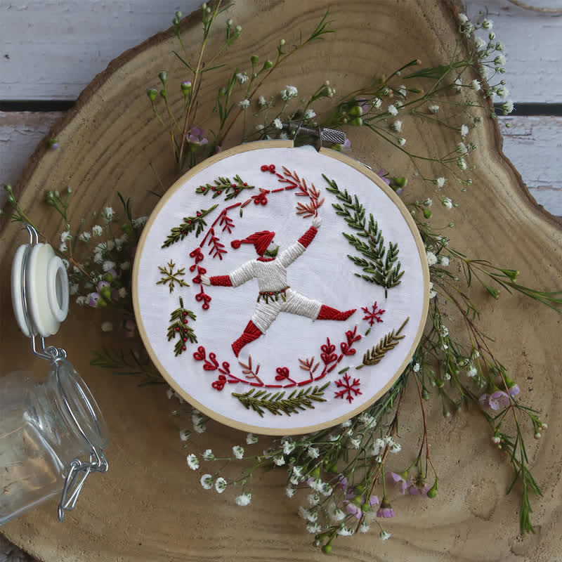 Rubbyoo Embroidery Kit - Christmas Carol  | Ten Lords A Leaping  - image 4