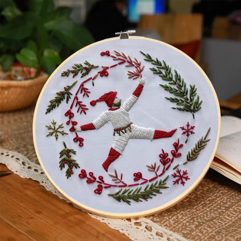 Rubbyoo Embroidery Kit - Christmas Carol  | Ten Lords A Leaping  - image 2