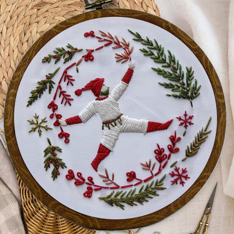 Rubbyoo Embroidery Kit - Christmas Carol  | Ten Lords A Leaping  - image 5
