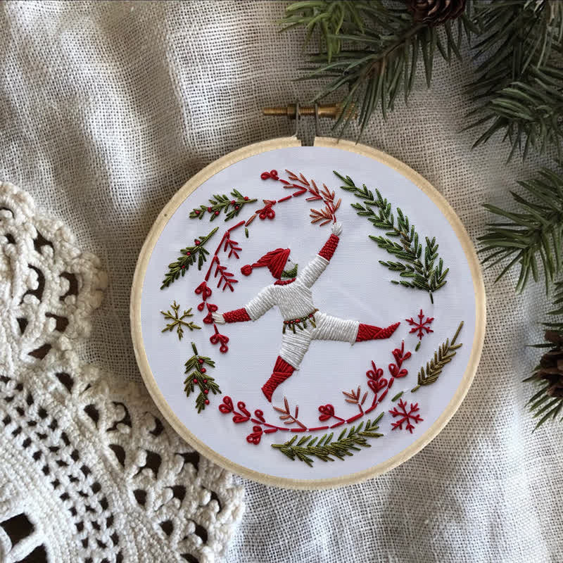 Rubbyoo Embroidery Kit - Christmas Carol  | Ten Lords A Leaping  - image 8