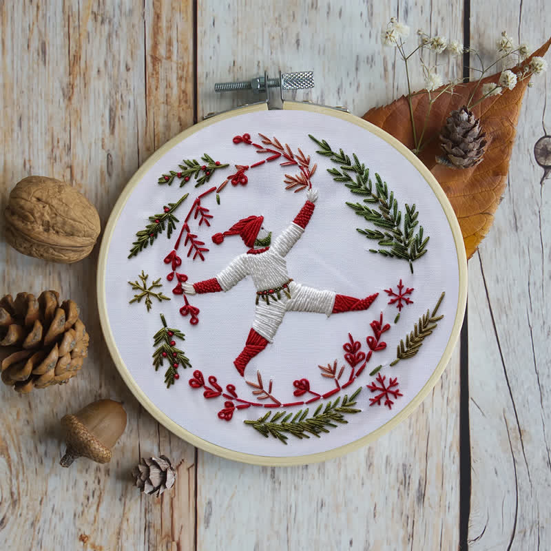 Rubbyoo Embroidery Kit - Christmas Carol  | Ten Lords A Leaping  - image 7