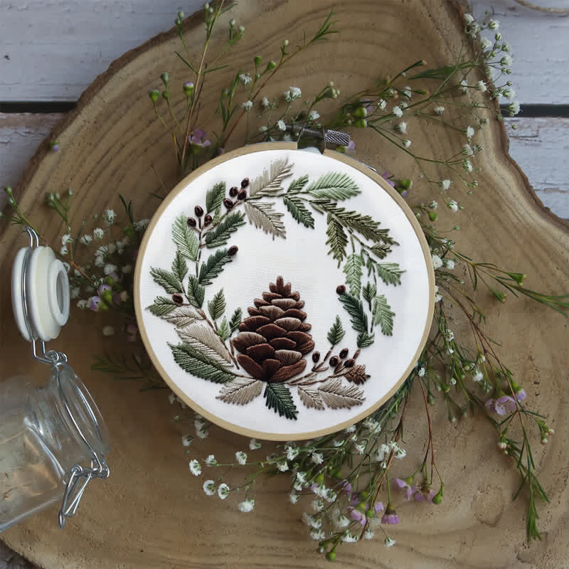 Rubbyoo Embroidery Kit - Pinecone - image 4