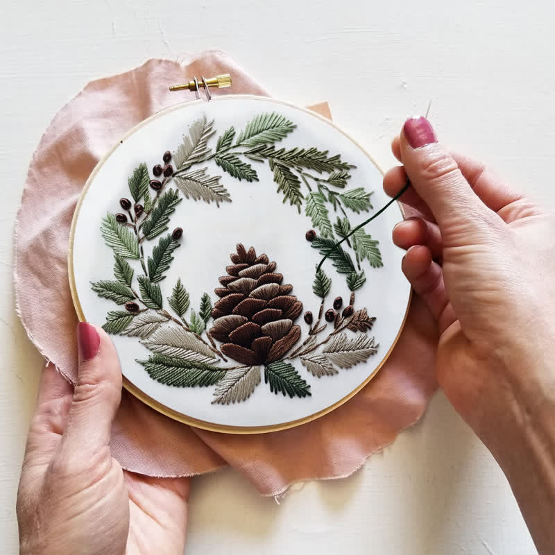 Rubbyoo Embroidery Kit - Pinecone - image 3