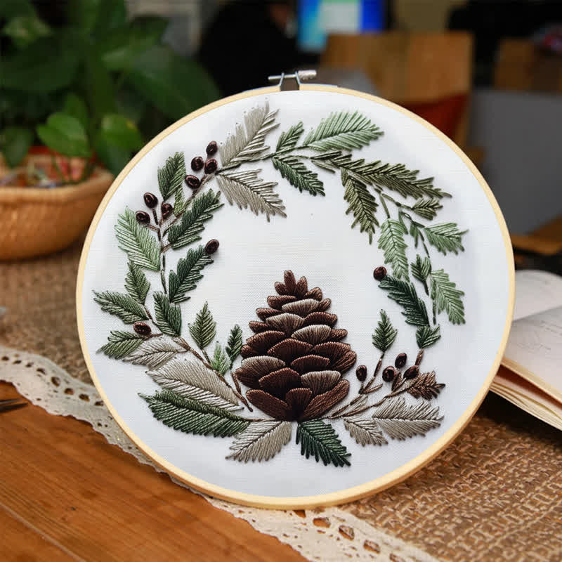 Rubbyoo Embroidery Kit - Pinecone - image 2