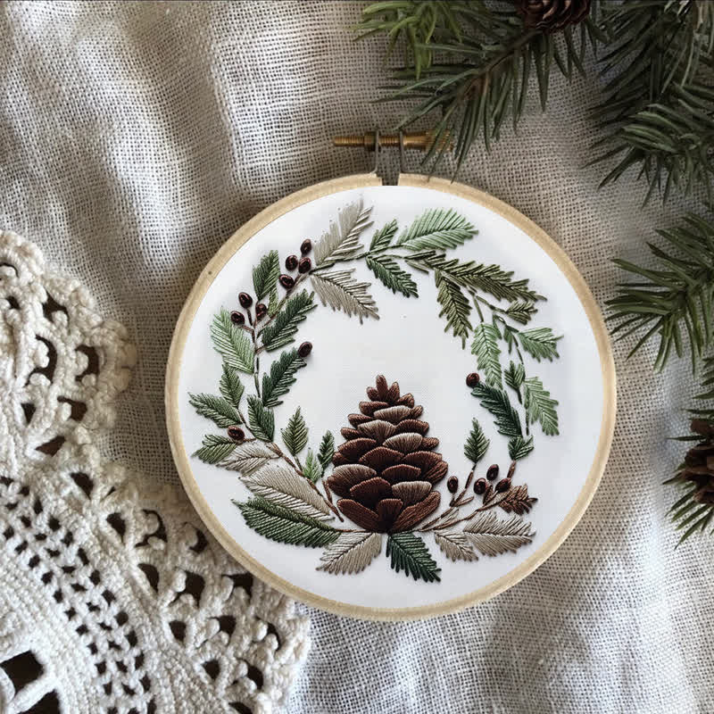 Rubbyoo Embroidery Kit - Pinecone - image 6