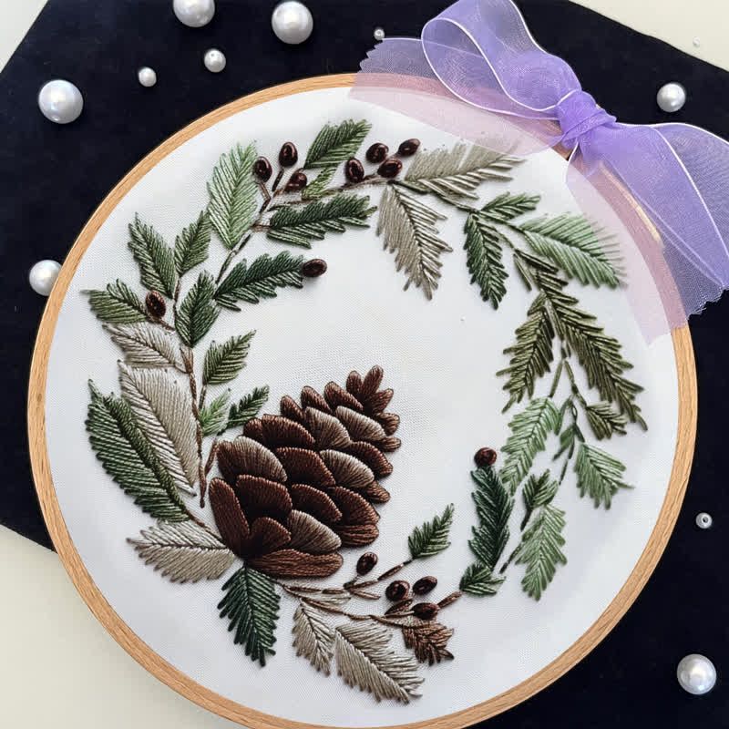Rubbyoo Embroidery Kit - Pinecone - image 7