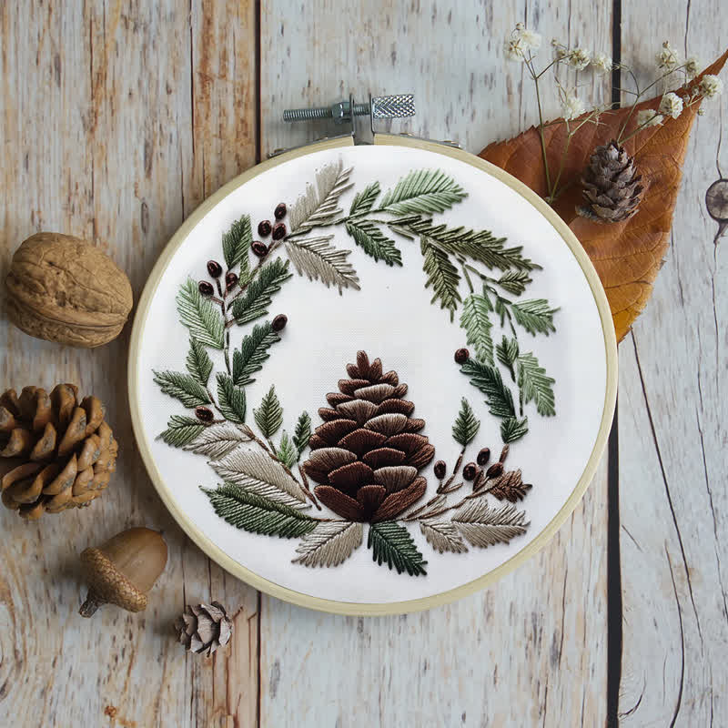 Rubbyoo Embroidery Kit - Pinecone - image 5