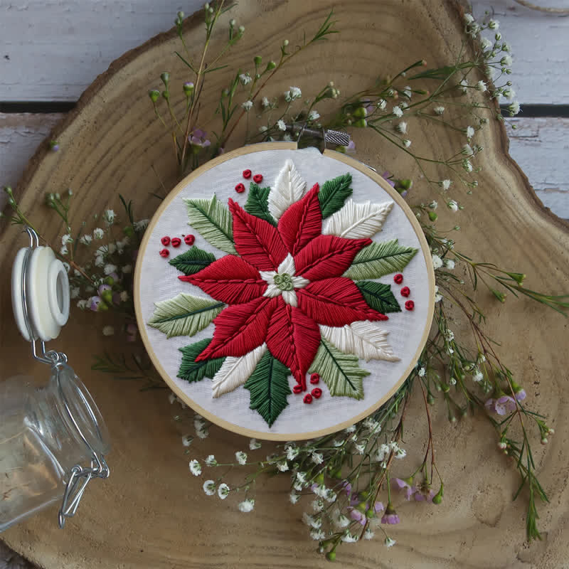 Rubbyoo Embroidery Kit - Christmas Flower - image 3