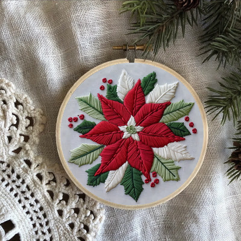 Rubbyoo Embroidery Kit - Christmas Flower - image 4