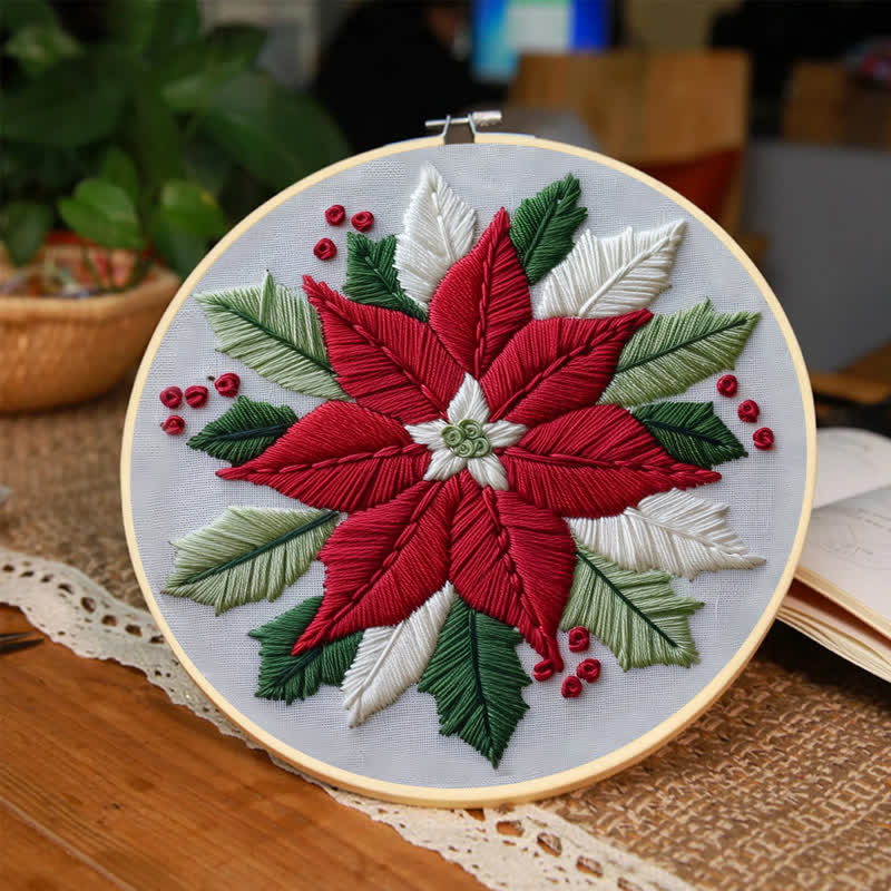 Rubbyoo Embroidery Kit - Christmas Flower - image 5