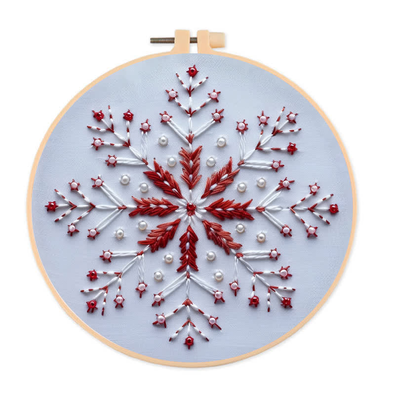 Rubbyoo Embroidery Kit - Christmas Snowflake - 20*20cm - image 0