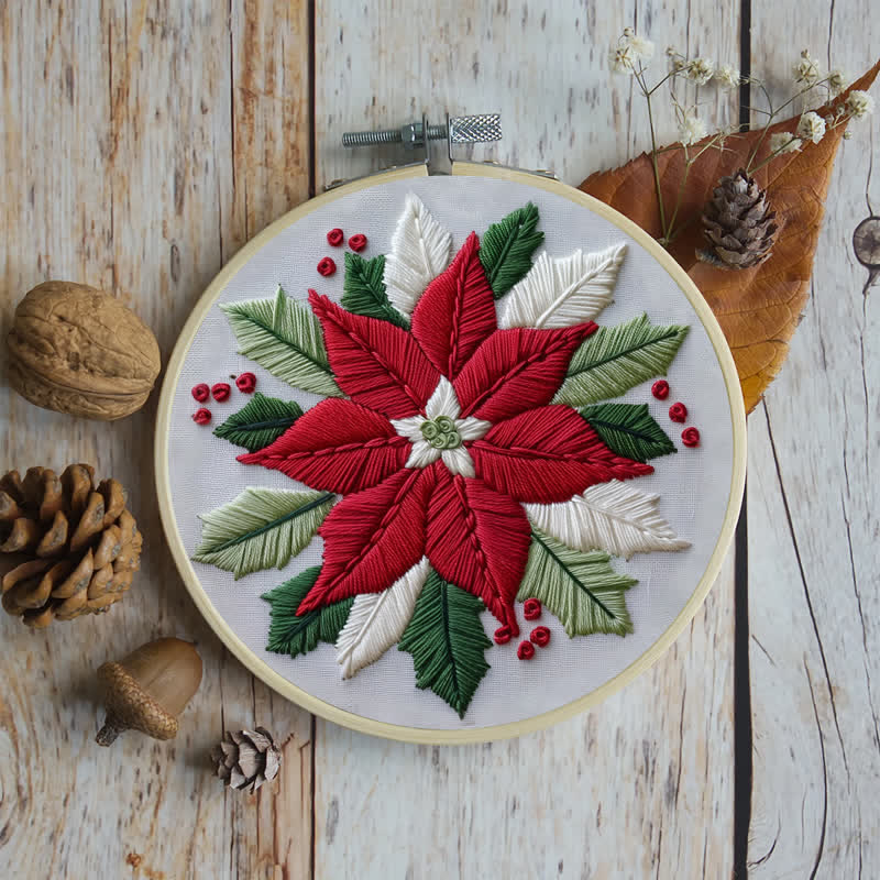 Rubbyoo Embroidery Kit - Christmas Flower - image 7