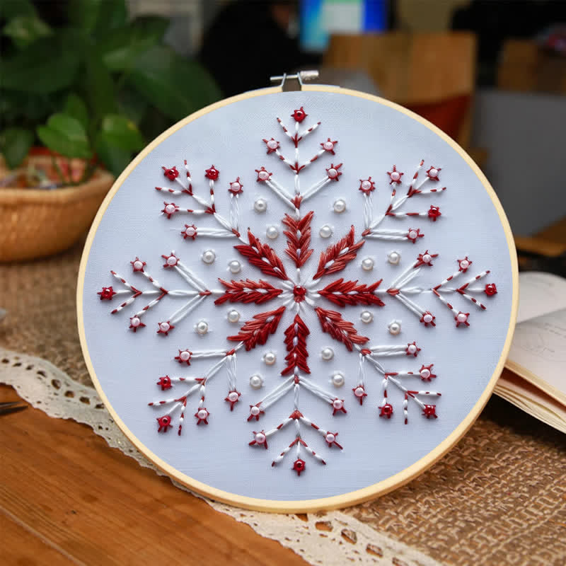 Rubbyoo Embroidery Kit - Christmas Snowflake - image 1