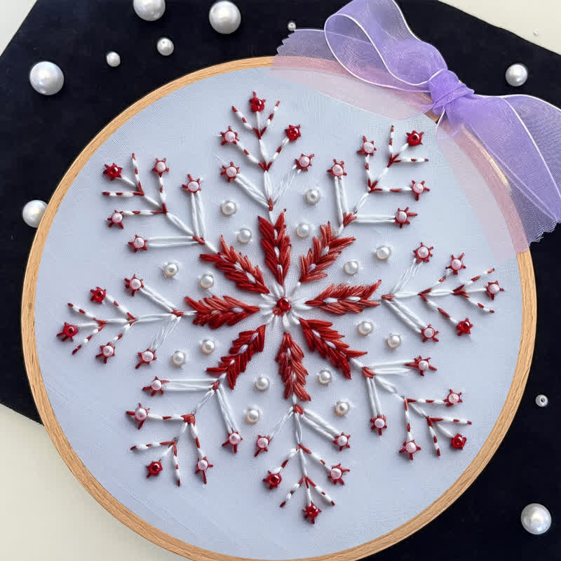 Rubbyoo Embroidery Kit - Christmas Snowflake - image 6