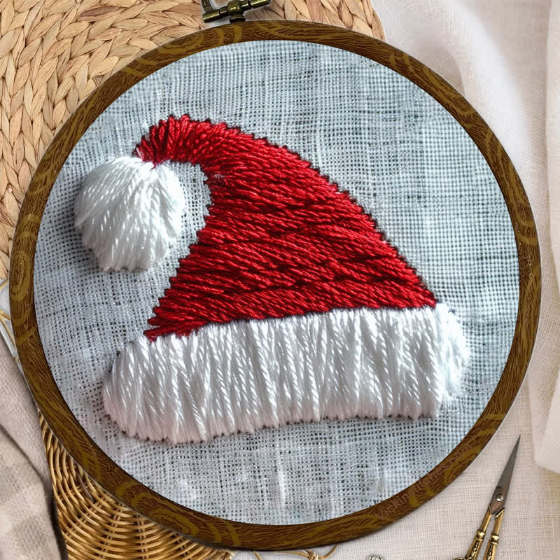 Rubbyoo Embroidery Kit - Santa Hat Christmas Folk - image 7